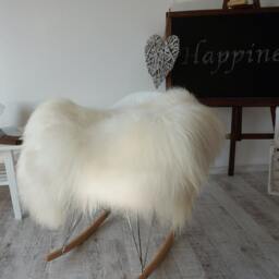 "Sheepskin Iceland White Cream Throw Genuine Leather Sheep Skin 50""x 30" - thumbnail 3