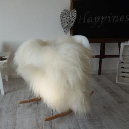"Sheepskin Iceland White Cream Throw Genuine Leather Sheep Skin 50""x 30" - thumbnail 2