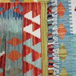 Kilim Rug Classic, Handmade Artisan Afghan Turkish Scandinavian Navajo Bohemian Wool Flatweave Multicolour 121x83 cm - thumbnail 2