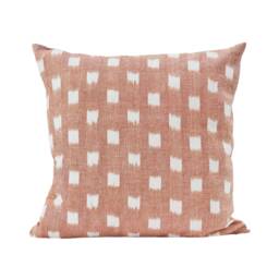 Kufri Rex in Blush, Designer Pillow Cover, Geometric Dot Off White/Salmon Pink Cushion High End Pillow, Boho Tribal Decorative - thumbnail 1