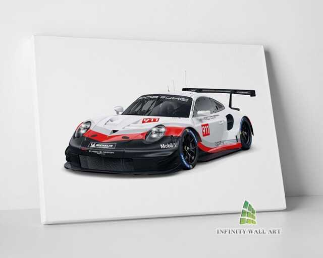 Porsche 911 Car Canvas Art Wall Print Picture Sports Cars Framed Decor -E472 - image 1