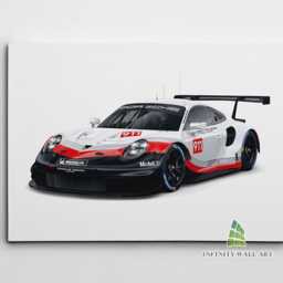 Porsche 911 Car Canvas Art Wall Print Picture Sports Cars Framed Decor -E472 - thumbnail 2
