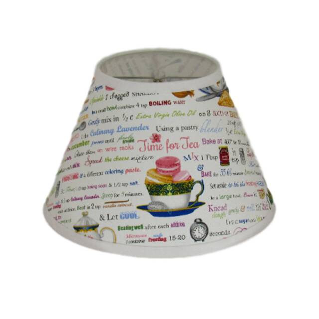 Tea Time Recipe Clip-On Lamp Shade - image 1