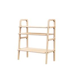 Minimalist Bookcase, Mid Century Modern Home Office, Walnut Scandinavian Bookcase - thumbnail 4