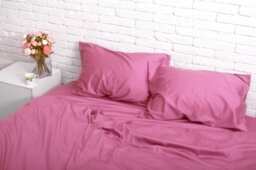 Cotton Sateen Duvet Cover Set in Pink. Cover + 2 Pillowcases. Twin Full Queen King Single Kingsingle Double Custom Bed Linen