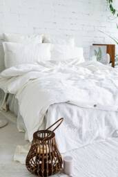 Linen Duvet Cover & 2 Pillowcases Set - Bedding Stonewashed With Pillow Shams Farmhouse Bed Linens Gift Idea