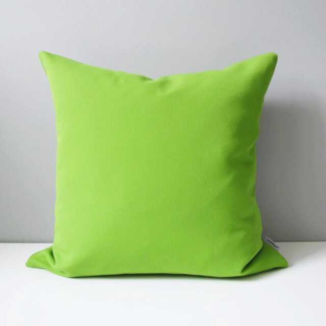 Sunbrella?? Outdoor Throw Pillow Cover in Lime Green, Modern Macaw Cushion - image 1