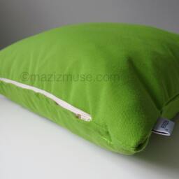 Sunbrella?? Outdoor Throw Pillow Cover in Lime Green, Modern Macaw Cushion - thumbnail 2