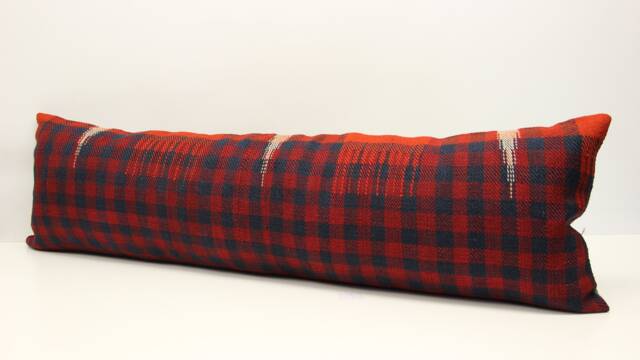 King Kilim Lumbar Pillow Cover, 14x48 Inch, Turkish Oriental Design - image 1