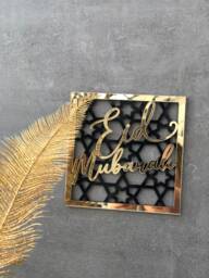 Acrylic Eid Mubarak Sign Islamic Wall Art, Ramadan Decor - thumbnail 1