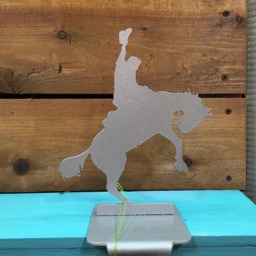 Saddle Bronc Stocking Hanger - Cowboy Christmas Rodeo Gift Decor Personalized - thumbnail 2