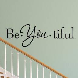Be-You-Tiful Wall Decal Inspirational Quotes Art Beauty Girls Room Decor Vwaq-1924 - thumbnail 1