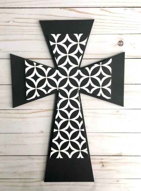 Wooden Wall Cross - Religious Hanging Decor Christian Gift From Baptism Wedding - image 1