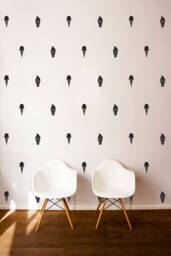 Ice Cream Cone Wall Decals, Kids Room Decor, Vinyl Stickers - thumbnail 1