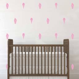 Ice Cream Cone Wall Decals, Kids Room Decor, Vinyl Stickers - thumbnail 3