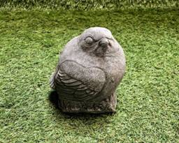 Concrete Plump Fat Robin Red Breast Bird Stone Ornament Sculpture Garden Lawn Frost Protected - thumbnail 1