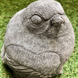 Concrete Plump Fat Robin Red Breast Bird Stone Ornament Sculpture Garden Lawn Frost Protected - thumbnail 3