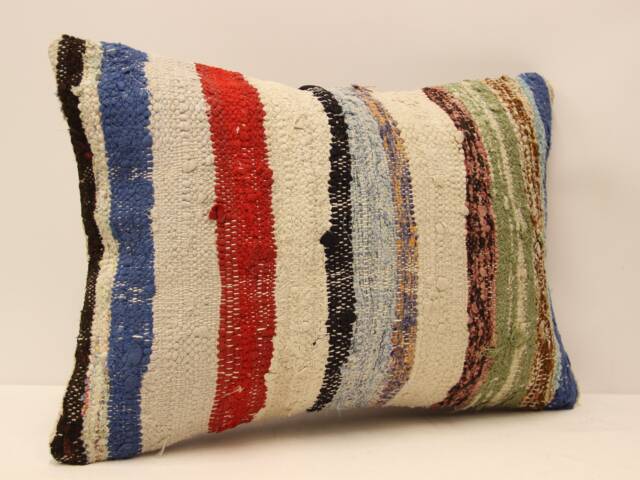 Rug Pillow, Sofa 14x20, Vintage Kilim Living Room Decoratioon, Home Cushioncover Throw Pillow Covers 4Bef-277 - image 1
