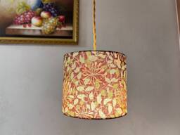 Lampshade William Morris Style, Handmade Floral Lamp Shade For Table Floor Wall & Pendant Light - thumbnail 1