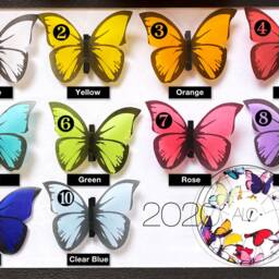Red Butterfly Chandelier Whimsical Bedroom Ceiling Lamp - thumbnail 4