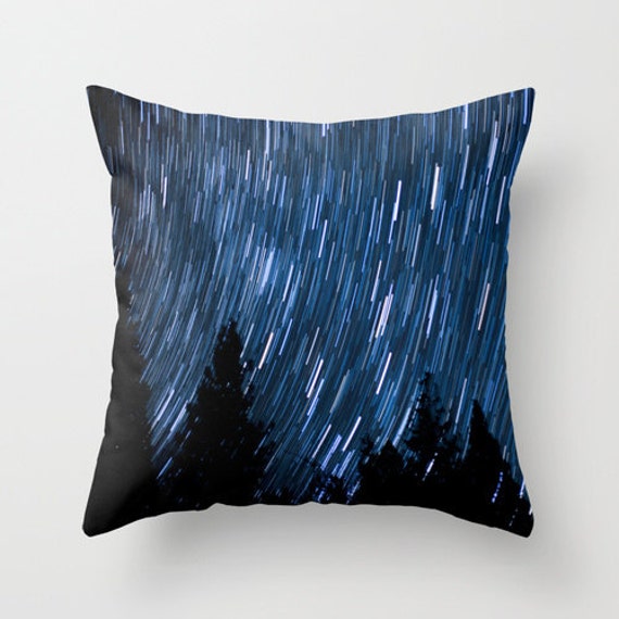 Space Pillow - Starry Night Case Star Trails Photography Throw Dramatic Nature Yosemite - image 1