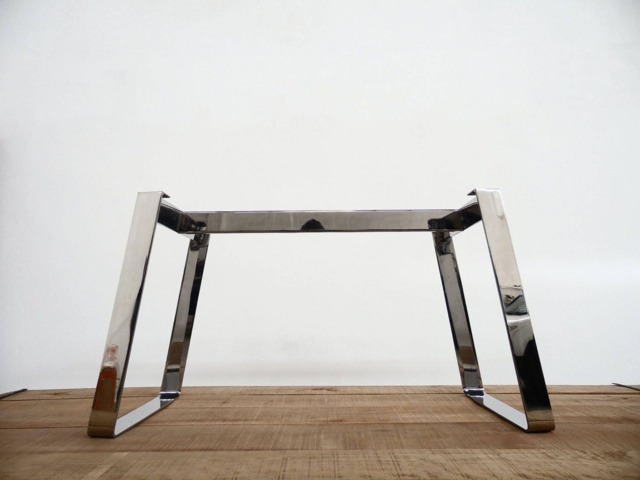 "Modern Stainless Steel Table Base - 28"" H X 24"" W 62" - image 1