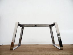 "Modern Stainless Steel Table Base - 28"" H X 24"" W 62" - thumbnail 1