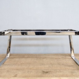 "Modern Stainless Steel Table Base - 28"" H X 24"" W 62" - thumbnail 2