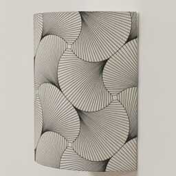 Geometric Black & White Wall Sconce - Designer Lighting Contemporary Decor Made in France Housewarming Gift Idea - thumbnail 3