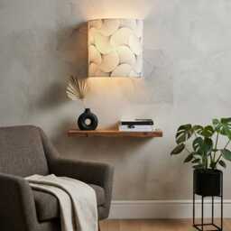 Geometric Black & White Wall Sconce - Designer Lighting Contemporary Decor Made in France Housewarming Gift Idea - thumbnail 2