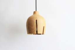 Custom Order Wood Pendant Light Scandinavian, Oak Chandelier For Bathroom, Reclaimed Unique Lamp - thumbnail 1