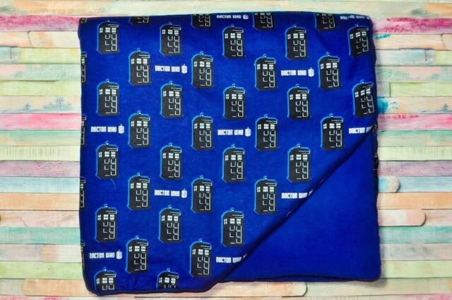 Nerdiblankets Time Machine Flannel & Fleece Throw Blanket - image 1