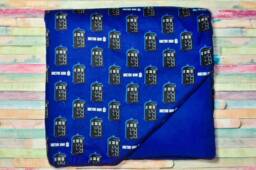 Nerdiblankets Time Machine Flannel & Fleece Throw Blanket - thumbnail 1