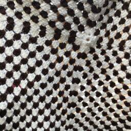 Crocheted Baby Blanket - New Gift Granny Square Brown & Cream - thumbnail 3