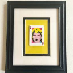 Banksy Turf War Winston Churchill Framed Playing Card Wall Art Gift - thumbnail 3