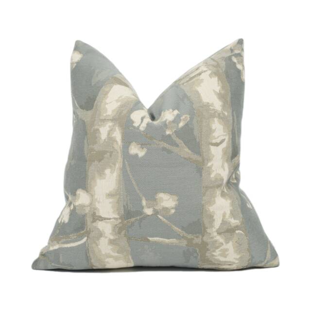 Voyage - Windermere Dove Subtle Birch Tree Woods Cushion Cover Handmade Throw Pillow Designer Home D??cor - image 1