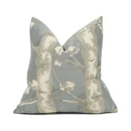 Voyage - Windermere Dove Subtle Birch Tree Woods Cushion Cover Handmade Throw Pillow Designer Home D??cor