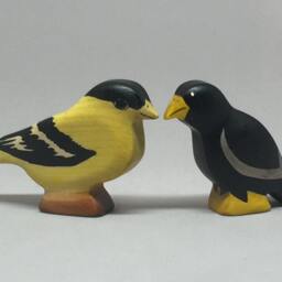 Toy Bird Raven Black Colourful Size 6, 0x5, 0x1, 7 cm - Bxhxs Approx. 13, 0 Gr - thumbnail 4