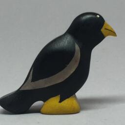 Toy Bird Raven Black Colourful Size 6, 0x5, 0x1, 7 cm - Bxhxs Approx. 13, 0 Gr - thumbnail 2