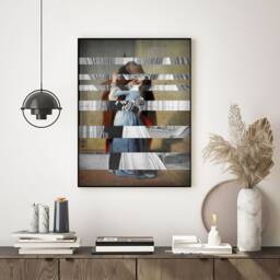 Only A Kiss - Francesco Hayez - Gone With The Wind Mashup Available As Poster & Canvas - thumbnail 2