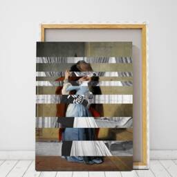 Only A Kiss - Francesco Hayez - Gone With The Wind Mashup Available As Poster & Canvas - thumbnail 3