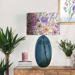 Wildflower Floral Lampshade With Copper Lining - thumbnail 2
