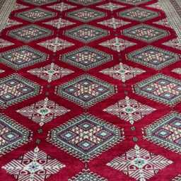 8x10 Maroon Color Bokhara Rug - 2.50x3.00 Kids Room Luxury Area Turkish Fine Quality Afghan - thumbnail 3
