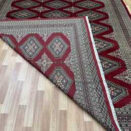 8x10 Maroon Color Bokhara Rug - 2.50x3.00 Kids Room Luxury Area Turkish Fine Quality Afghan - thumbnail 4
