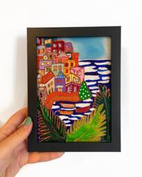 stained Glass Painting, Unique Home Decor, Wall Decoration, Handmade, Urban Art, Cats, Small Christmas Gift Idea, Custom Decor - thumbnail 1