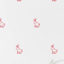 Rabbit Wall Decal Kids Room Origami Wall Sticker Living Bedroom Pattern Wallpaper Vinyl Decals Stickers Home Decor - thumbnail 2