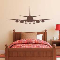 Airplane Boy Bedroom Decal - Plane Wall Decor Vinyl Sticker - thumbnail 1