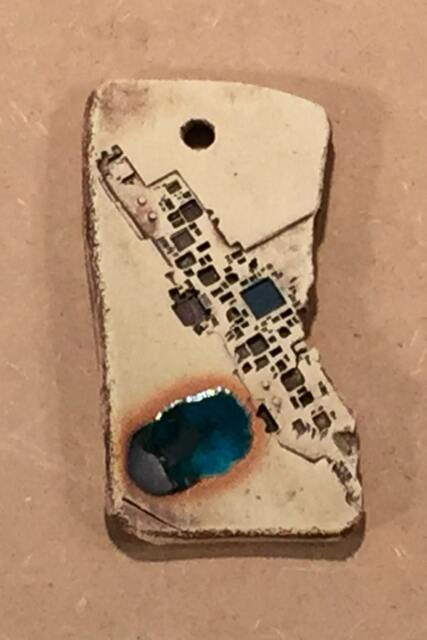 Alley 1 Ipoddery Vania Setti Settiarts Ceramics Art Stoneware Plaque - image 1