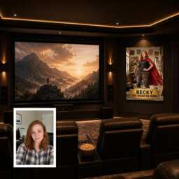 Personalised Diy Disaster Hero Canvas From Photo, Custom Name & Text Wall Decor Birthday Present For Legend Artwork - thumbnail 4
