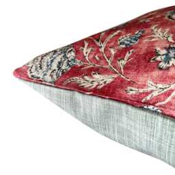 Ralph Lauren Shell Beach Batik Scarlet Red & Blue Bolster Cushion Cover - thumbnail 3